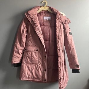 Madden girl pink coat and fluffy hood